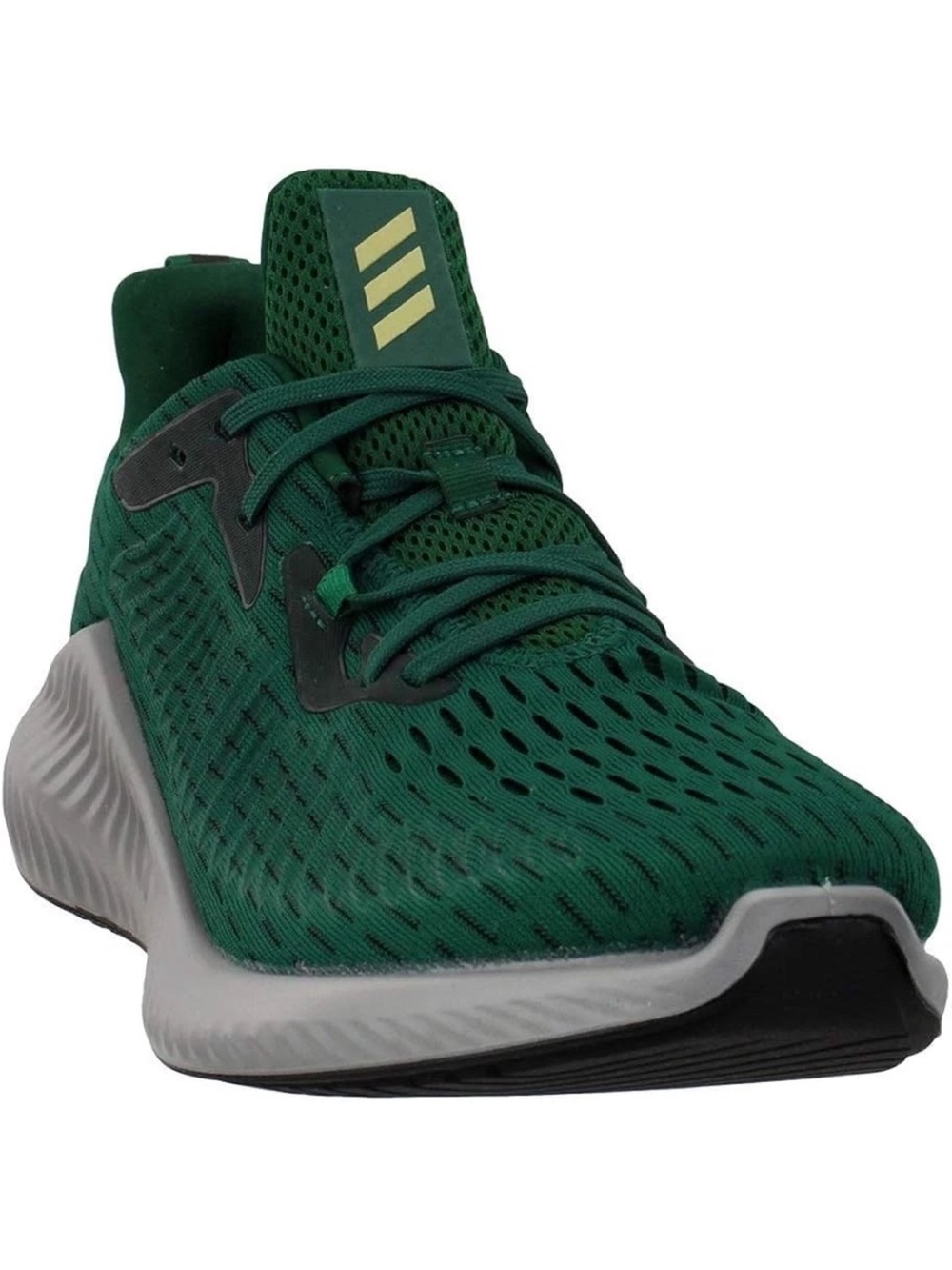 adidas Alphabounce + Shoe - Unisex Running Dark Green/Gold Metallic/Green Size 8